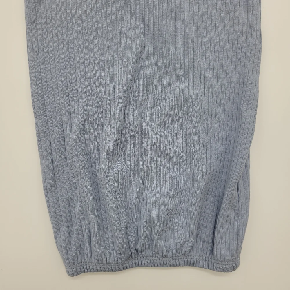 Carter's Just One You Blue Baby Gown Hat Set Rib Knit Cotton Blend Size 3mo NEW